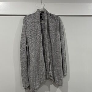 NIC+ZOE Heather Gray Open Cardigan